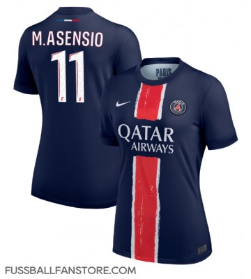 Paris Saint-Germain Marco Asensio #11 Replik Heimtrikot Damen 2024-25 Kurzarm